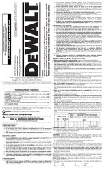 DeWalt DW505 Guide D'utilisation