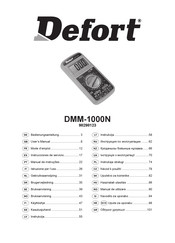 Defort DMM-1000N Mode D'emploi