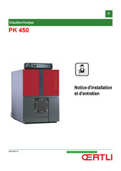 OERTLI PK 450 Notice D'installation Et D'entretien