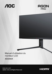 AOC AGON PRO AG324UX Manuel D'utilisation