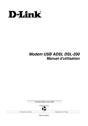 D-Link DSL-200 Manuel D'utilisation