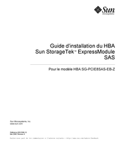 Sun Microsystems SG-PCIE8SAS-EB-Z Guide D'installation