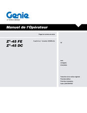 Terex Genie Z-45 FE Manuel De L'opérateur