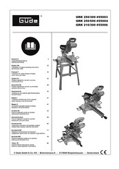 Güde GRK 250/300 Mode D'emploi