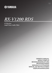 Yamaha RX-V1200 RDS Mode D'emploi