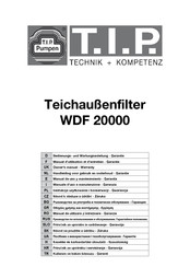 T.I.P. WDF 20000 Manuel D'utilisation Et D'entretien