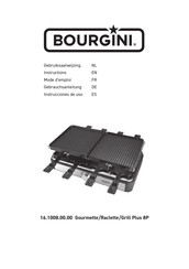 Bourgini Grill Plus 8P Mode D'emploi