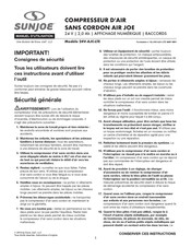 sunjoe 24V-AJC-LTE Manuel D'utilisation