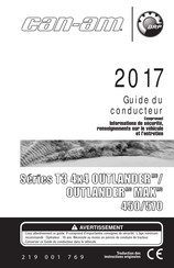 Can-Am 2017 T3 OUTLANDER 450 Série Guide Du Conducteur