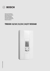 Bosch TR8500 21/24 DESOAB Notice D'utilisation