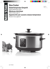 Mio Star Slow Cooker Mode D'emploi