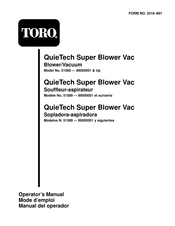 Toro QuieTech Super Blower Vac 89000001 Mode D'emploi