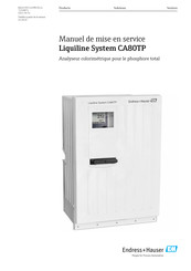 Endress+Hauser Liquiline System CA80TP Manuel De Mise En Service