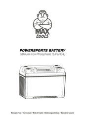 MAX TOOLS POWERSPORTS BATTERY MR-9R Mode D'emploi