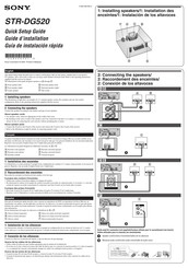 Sony STR-DG520 Guide D'installation