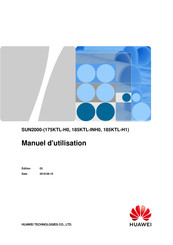 Huawei SUN2000-175KTL-H0 Manuel D'utilisation