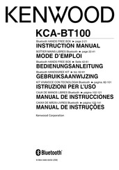 Kenwood KCA-BT100 Mode D'emploi