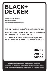 Black & Decker DR260 Mode D'emploi