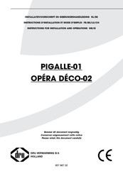 Dru Verwarming PIGALLE-01 Instructions D'installation Et Mode D'emploi