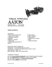 AAton XTRprod SUPER 16 Mode D'emploi