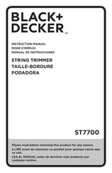 Black & Decker ST7700 Mode D'emploi