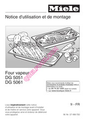 Miele DG 5051 Notice D'utilisation Et De Montage