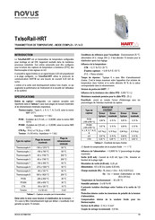 Novus TxIsoRail-HRT Mode D'emploi