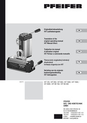 Pfeifer HIT 250 Traduction Du Manuel D'utilisation Original