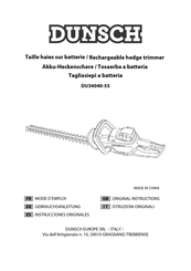 Dunsch HT39S-5520D Mode D'emploi