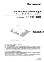 Panasonic ET-PKE301B Instructions De Montage