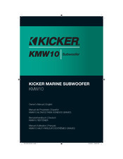 Kicker KMW10 Manuel D'utilisation