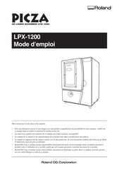 Roland LPX-1200 Mode D'emploi