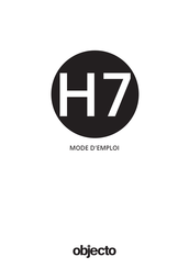 Objecto H7 Mode D'emploi