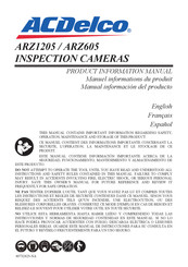 ACDelco ARZ1205 Manuel Informations Du Produit