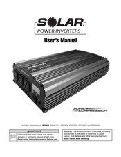 Solar PI15000X Guide D'utilisation