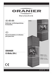 Oranier O-Bloks W+ Manuel D'installation Et D'utilisation