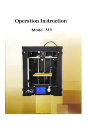 Anet A3-S Mode D'emploi