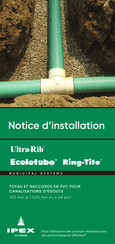 Aliaxis IPEX Ultra-Rib Notice D'installation