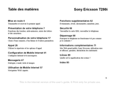 Sony Ericsson T290i Mode D'emploi