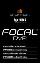 Horizon Hobby Fat Shark Focal DVR FPV Manuel D'utilisation