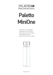 Platek MiniOne 500 Instructions De Montage