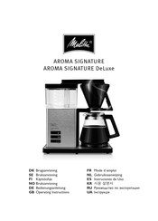 Melitta AROMA SIGNATURE Mode D'emploi