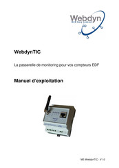 Webdyn TIC Manuel D'exploitation
