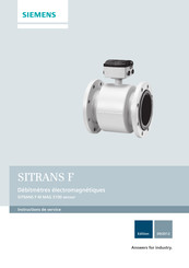 Siemens SITRANS F M MAG 3100 P Instructions De Service