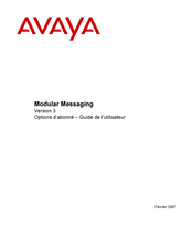 Avaya Modular Messaging Guide De L'utilisateur