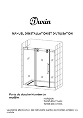 Turin HORIZON TU-SD-978-72-40-L Manuel D'installation Et D'utilisation