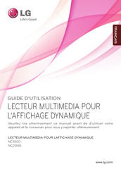 LG NC2000 Guide D'utilisation