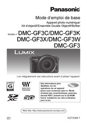Panasonic Lumix DMC-GF3W Mode D'emploi De Base