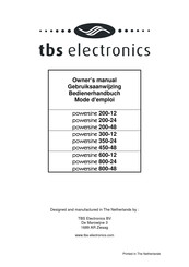 tbs electronics Powersine PS350-24 Mode D'emploi