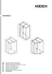 HOESCH SenseSation HE4 Instructions De Montage Et D'utilisation